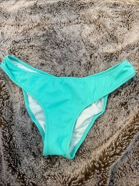 PINK Victoria's Secret Turquoise Bikini Bottom. Never worn